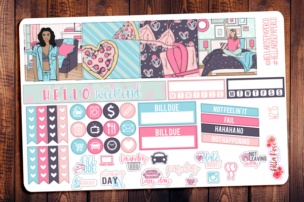 Girls' Night In Mini Happy Planner Sticker Kit W215