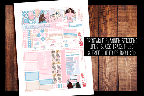 Girls Night Mini Happy Planner Kit | PRINTABLE PLANNER STICKERS