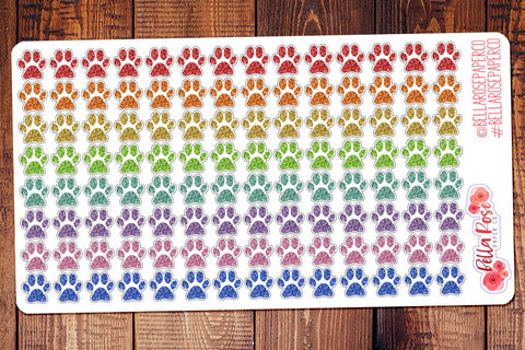 Glitter Paw Pet Planner Stickers