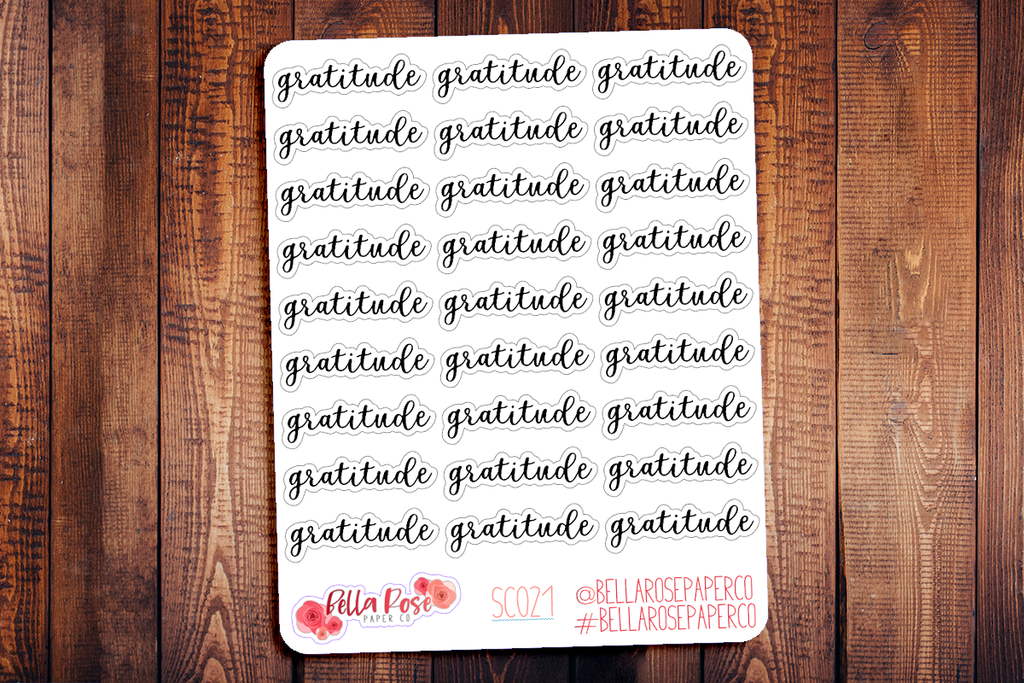 Gratitude Planner Stickers SC022