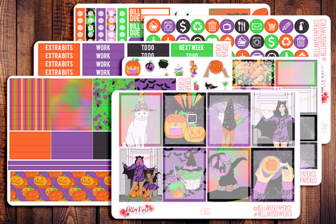 Happy Halloween Planner Sticker Kit F302