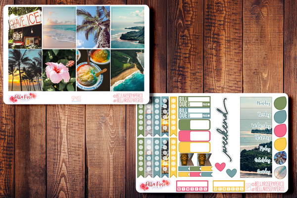 Hawaii Photo Planner Sticker Kit SP403