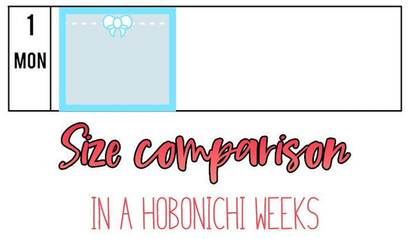 Hobonichi Weeks Bow Full Box Planner Stickers B097