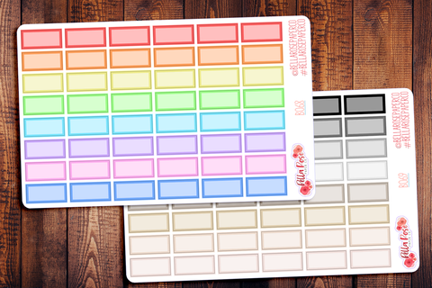 Hobonichi Weeks Half Box Planner Stickers B068/B069