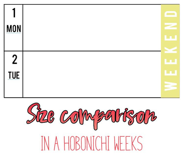 Hobonichi Weeks Weekend Banner Planner Stickers B075
