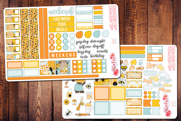 Honey Hobonichi Weeks Sticker Kit W403