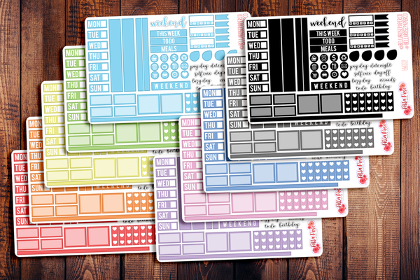 Hobonichi Weeks Sampler Kit Planner Stickers
