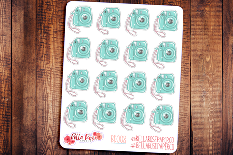 Instant Camera Planner Stickers BD008