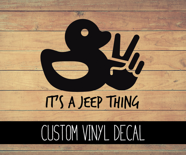 Jeep Duck Vinyl Decal