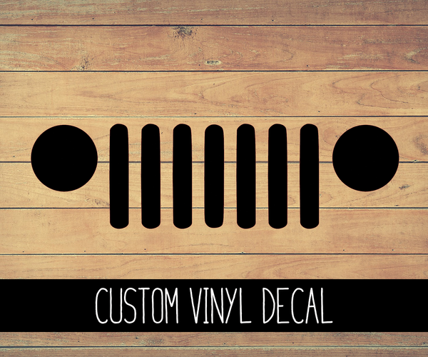 Jeep Grill Vinyl Decal