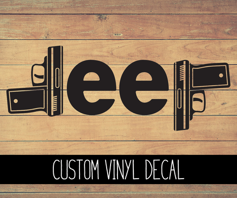 Jeep Guns Vinyl Decal