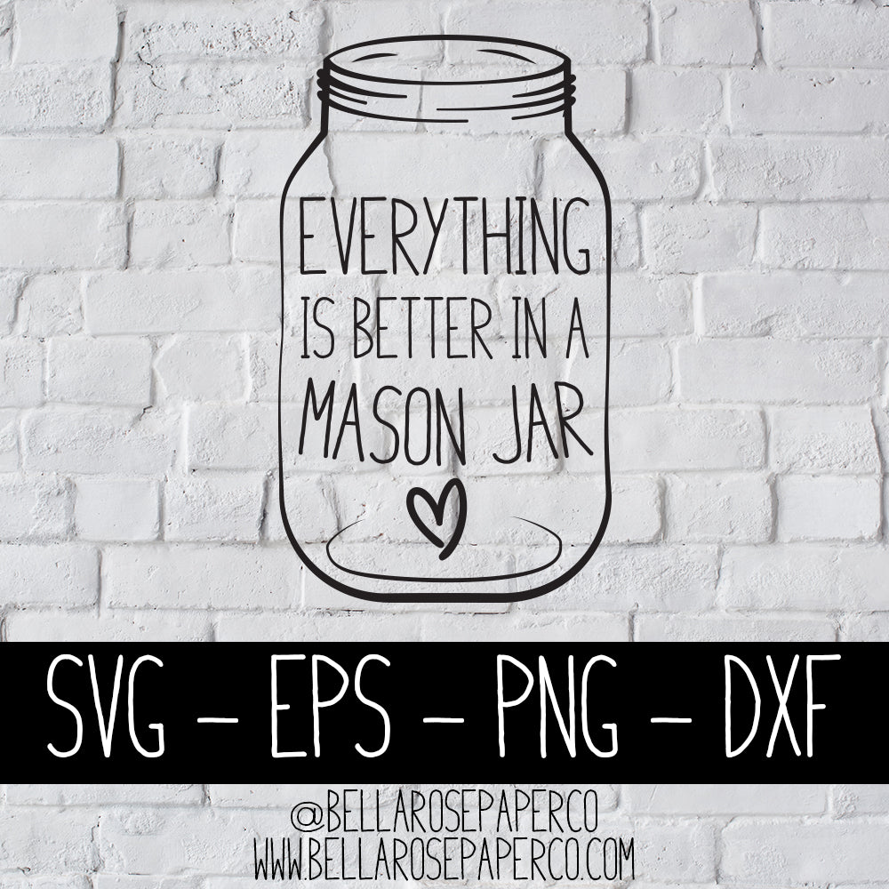 Mason Jar | DIGITAL SVG BUNDLE