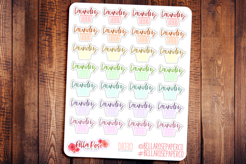 Laundry Icon Planner Stickers DI030