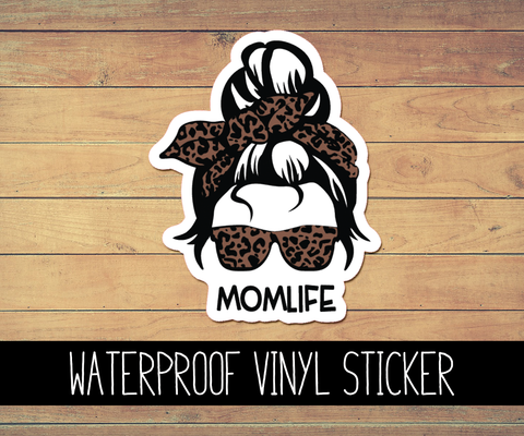 Mom Life Vinyl Waterproof Sticker