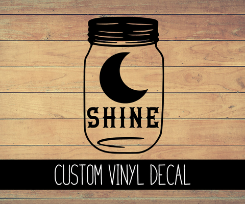 Moonshine Vinyl Decal