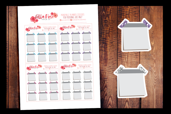 Glitter Sticky Notes | PRINTABLE PLANNER STICKERS