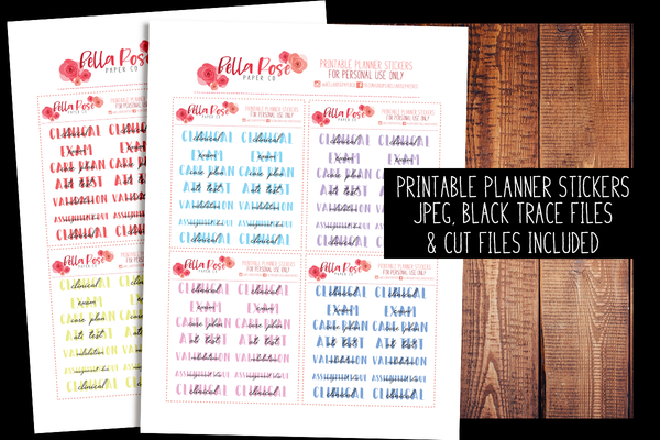 Nursing Student BUJO Style Planner Stickers | PRINTABLE PLANNER STICKERS