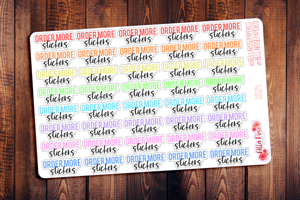 Buy More Stickers Lettering Planner Stickers DI024