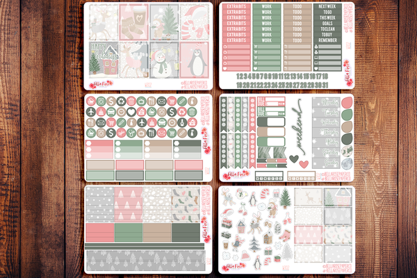 Sweet Holidays Planner Sticker Kit W302