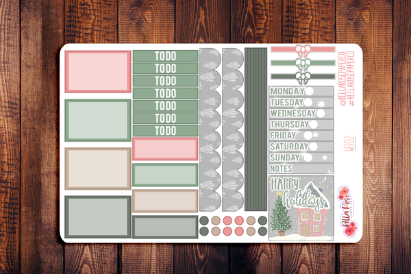 Sweet Holidays Mini Happy Planner Sticker Kit W302