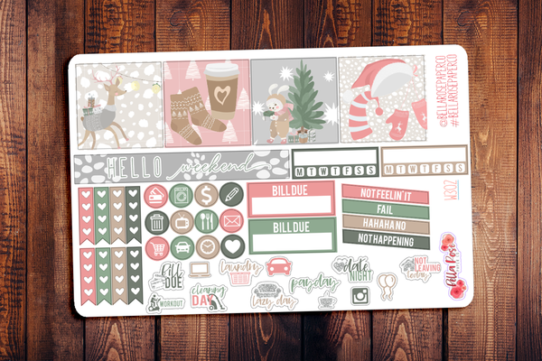 Sweet Holidays Mini Happy Planner Sticker Kit W302