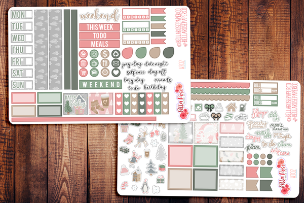 Sweet Holidays Hobonichi Weeks Sticker Kit W302