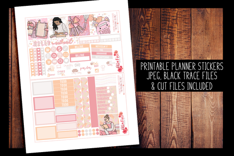 Planner Peach Mini Happy Planner Kit | PRINTABLE PLANNER STICKERS