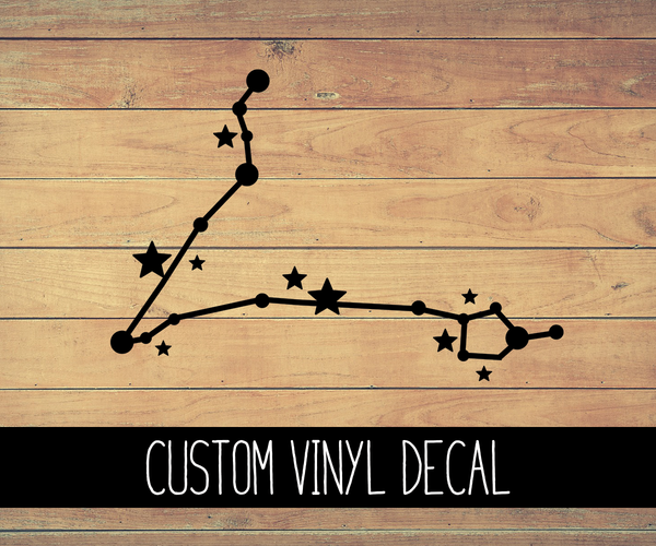 Pisces Zodiac Constellation Vinyl Decal