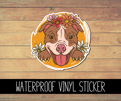 Pitbull Vinyl Waterproof Sticker