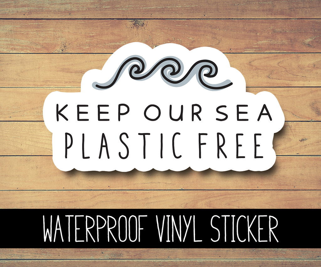 Plastic Free Sea Vinyl Waterproof Sticker