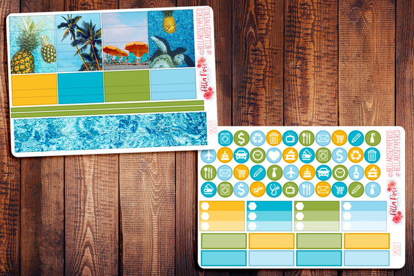 Pool Party Photo Planner Sticker Kit SM201