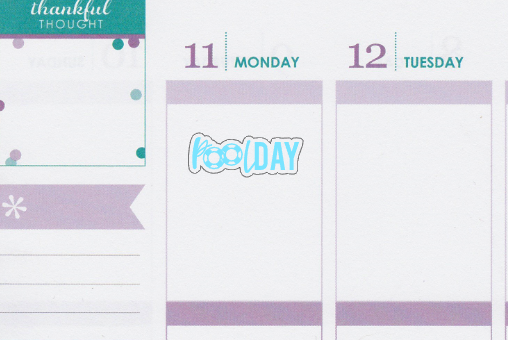 Pool Day Lettering Planner Stickers