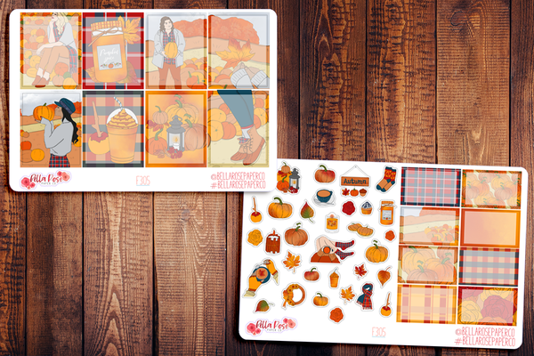 Pumpkin Picking Planner Sticker Kit F305