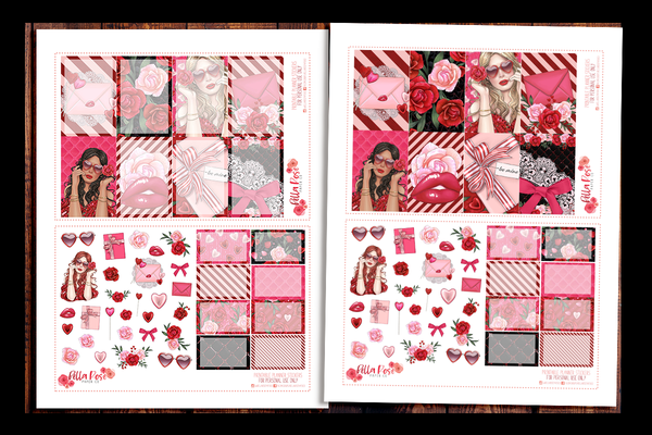 Romance Happy Planner Kit | PRINTABLE PLANNER STICKERS