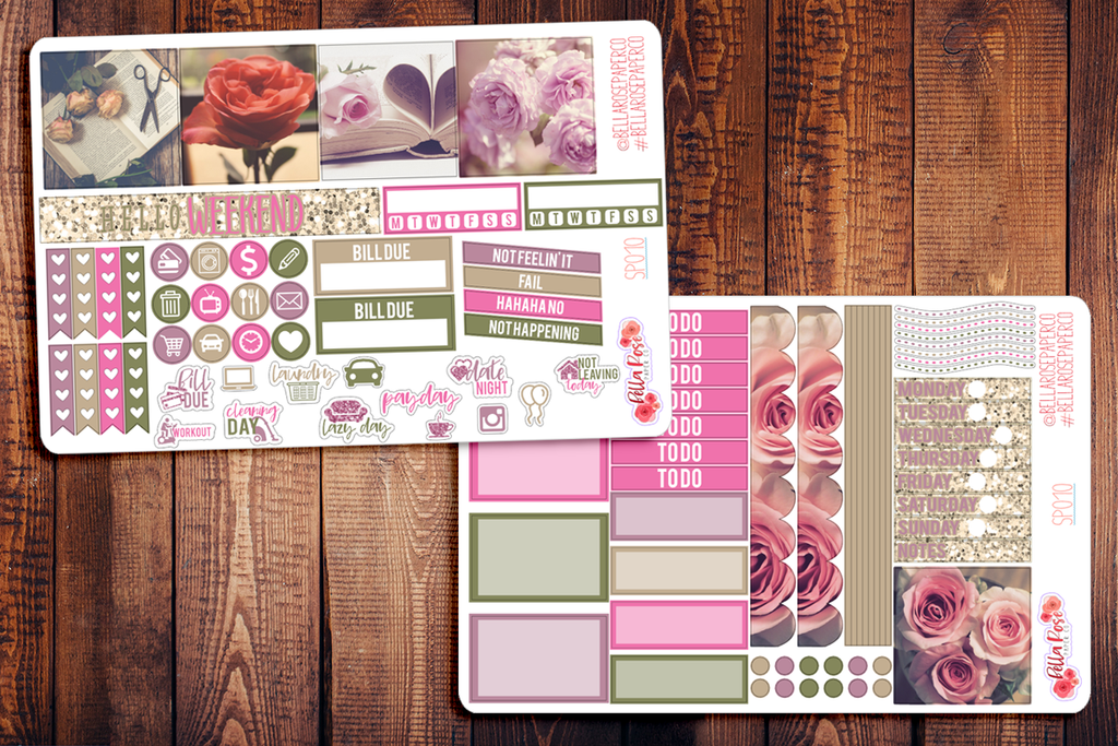 Rose Photography Mini Happy Planner Sticker Kit SP010