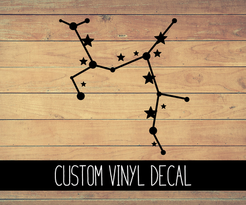 Sagittarius Zodiac Constellation Vinyl Decal