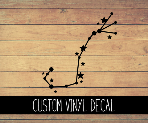 Scorpio Zodiac Constellation Vinyl Decal