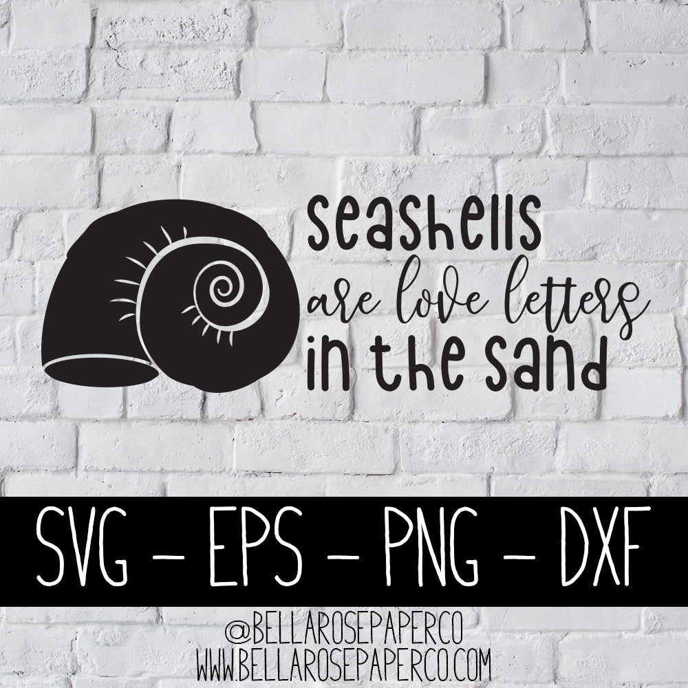 Seashells Are Love Letters | DIGITAL SVG BUNDLE