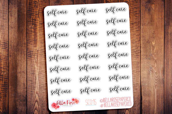 Self Care Planner Stickers SC015