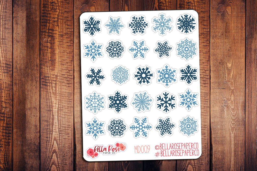 Snowflake Planner Stickers MD009