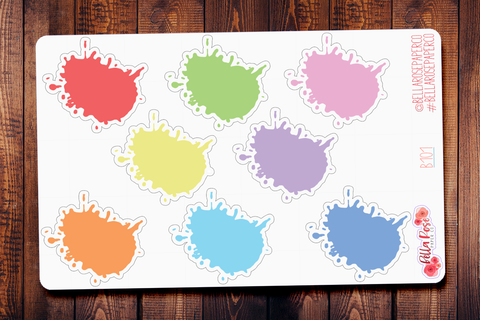 Choose your Splat Layering Planner Stickers B101