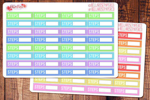 Step Tracking FitBit Planner Stickers