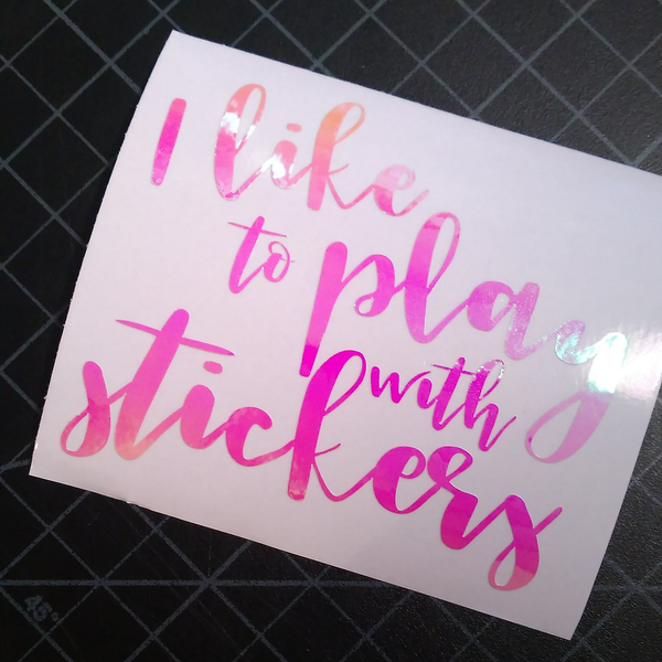 Play With Stickers Vinyl Decal