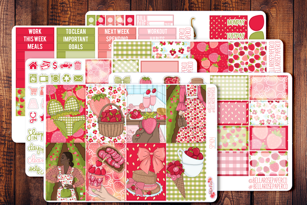 Strawberry Dreams Planner Sticker Kit SP404
