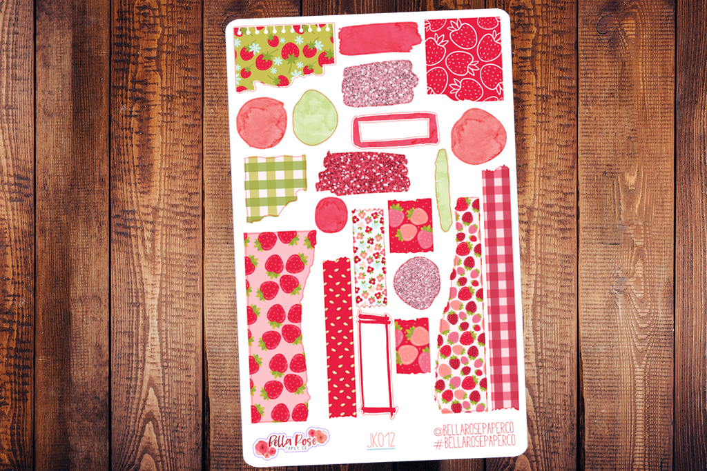 Strawberry Dreams Journaling Sticker Kit JK012