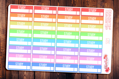 Study Box Student Planner Stickers S021