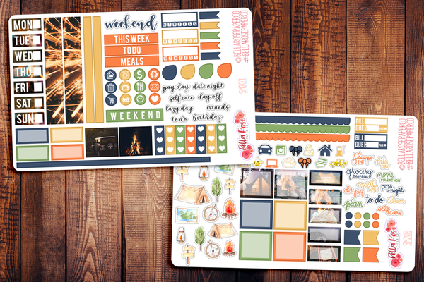 Summer Nights Photo Hobonichi Weeks Sticker Kit SM203