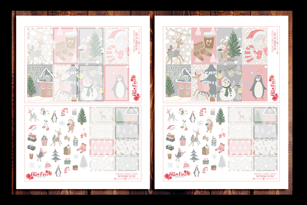 Sweet Holidays Happy Planner Kit | PRINTABLE PLANNER STICKERS
