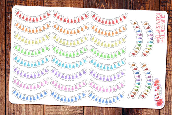 Decorative Tassels Planner Stickers