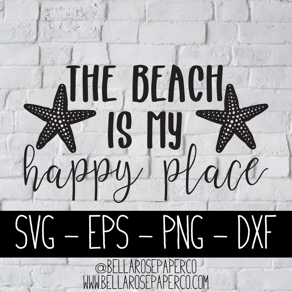 The Beach Is My Happy Place | DIGITAL SVG BUNDLE